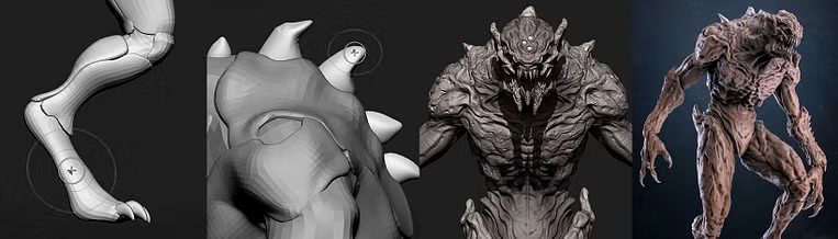 图片[2]-在 ZBrush 中雕刻：从概念艺术到最终生物-虚幻之初