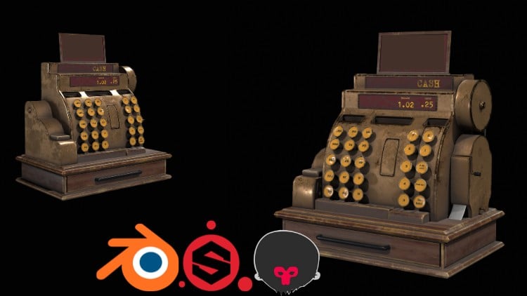 Blender & Substance Painter 创建现金收集 2025-虚幻之初