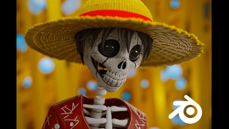 Skeleton Luffy - Blender 中初学者的角色创建-虚幻之初