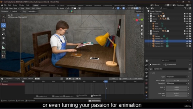 学习 Blender 3D 角色动画 - 制作短片-虚幻之初