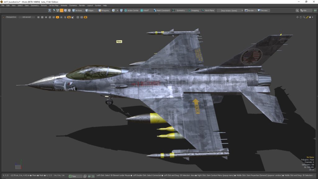 图片[13]-F 16 猎鹰战斗机。掌握可塑性 3D 1.4 2024 Plasticity 3D-虚幻之初