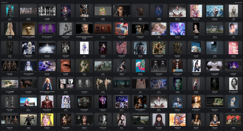 ARTSTATION 参考图119个高质量作者历史作品全合集-虚幻之初