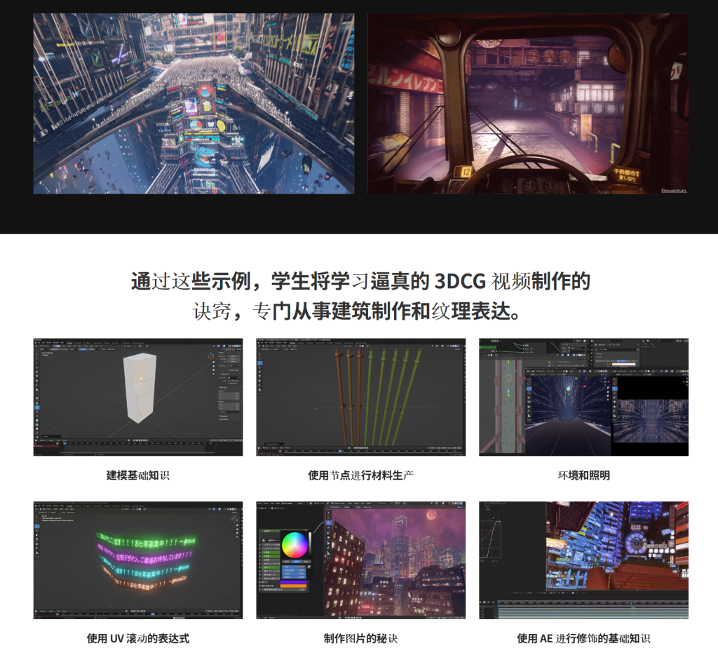图片[5]-在 Blender 中创建的梦幻般的赛博朋克城市-虚幻之初