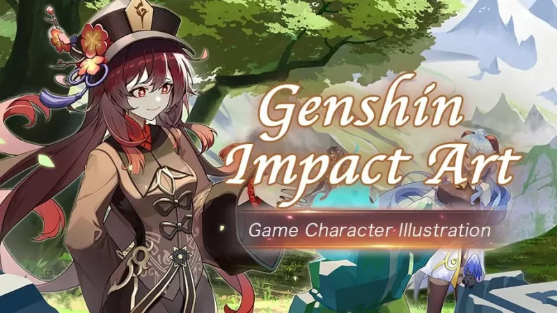 原神艺术：游戏角色插画  Genshin Impact Art: Game Character Illustration-虚幻之初