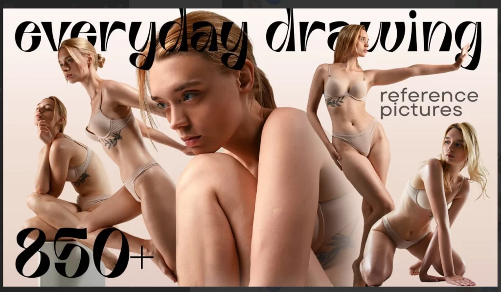 日常绘画艺术姿势 [850+ 参考图片]Everyday Drawing Art Poses [850+ Reference Images]-虚幻之初