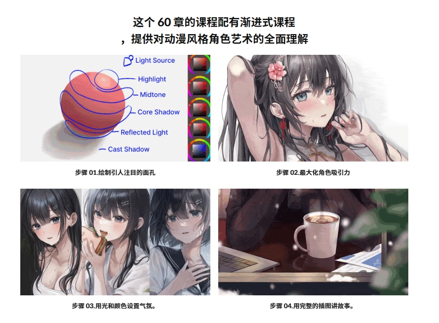 图片[2]-60章动漫风格人物插画班插画家 Ekina、Aibek、Myowa、GongHa-虚幻之初