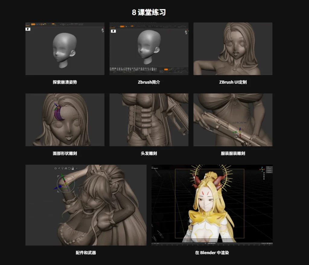 图片[2]-3D 动漫雕刻初学者指南：从头开始 3D 角色美术师 Nawin Sapchinda-虚幻之初