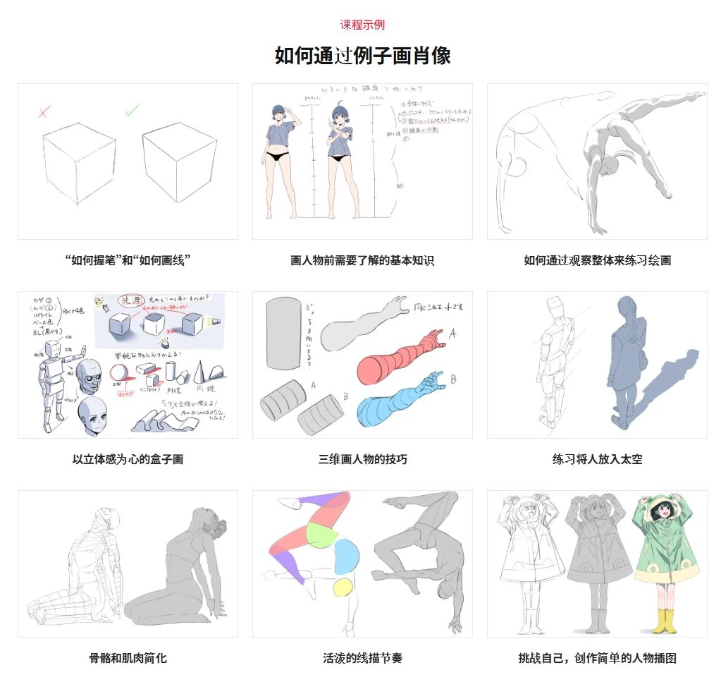 图片[2]-可以从任何角度进行绘画的人物绘画练习 免费动漫隐藏-虚幻之初