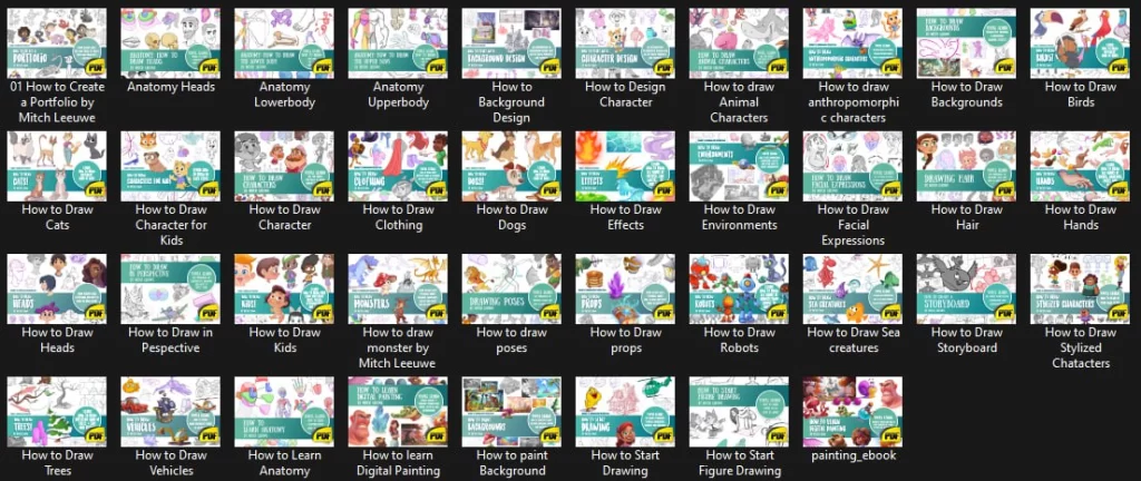 数字艺术大师 第1-9卷（全集） Digital Art Masters Vol. 1–9 (Complete Collection)数字绘画技巧（第1-8卷） Digital Painting Techniques Vol. 1–8Mitch Leeuwe 收藏 Mitch Leeuwe Collection-虚幻之初