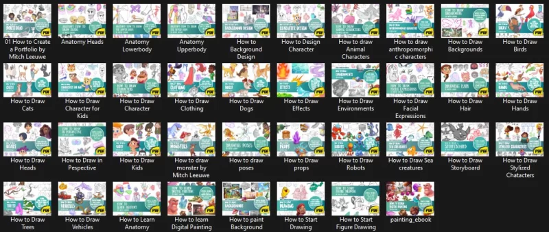 数字艺术大师 第1-9卷（全集） Digital Art Masters Vol. 1–9 (Complete Collection)数字绘画技巧（第1-8卷） Digital Painting Techniques Vol. 1–8Mitch Leeuwe 收藏 Mitch Leeuwe Collection-虚幻之初