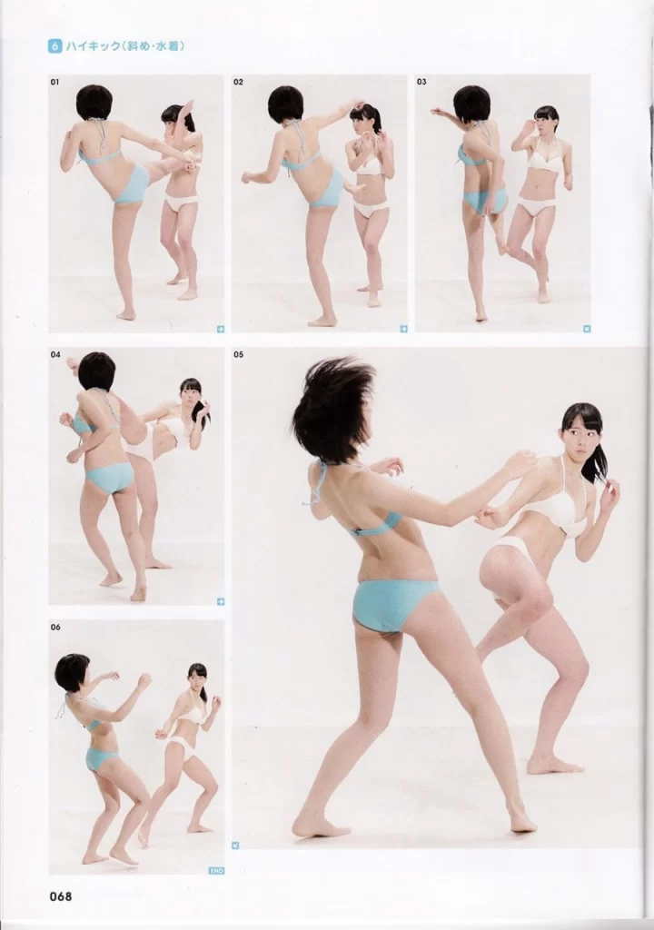 图片[2]-日语绘画教材《瞬间动作姿势 01：女高中生动作篇》 | Japanese Drawing Textbook – Instant Action Poses 01: Female High School Student Action Poses-虚幻之初