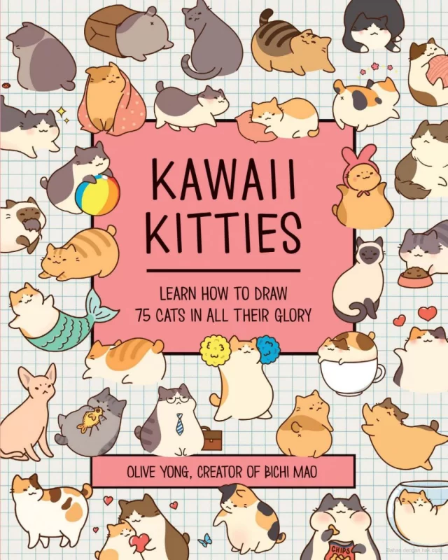 预览_可爱小猫_学习绘制75只以上的猫咪全貌Preview_Kawaii_Kitties_Learn_to_Draw_Over_75_Cats_in_All_Their_Glory-虚幻之初