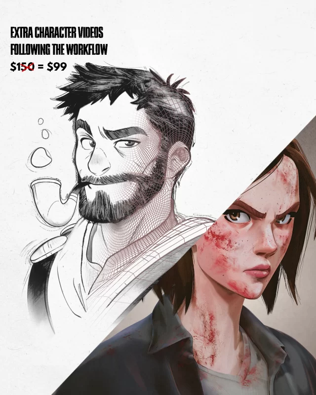 具有 2D 外观的 Maya 手绘角色Hand-Painted Maya Character with a 2D LookPersonaje pintado a mano en Maya con apariencia 2D-虚幻之初