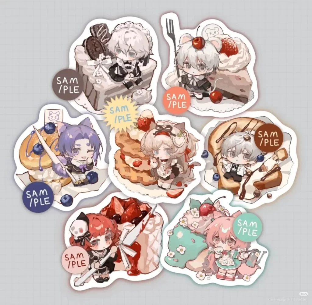 空条杏梨甜品qq人2025 | Kūjo Anri's Dessert-Themed Chibi Characters 2025-虚幻之初