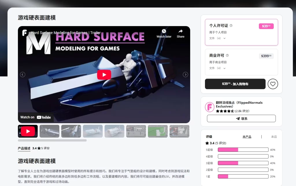Flipped Normals - 游戏硬表面建模-Flipped Normals - Hard Surface Modeling for Games-虚幻之初