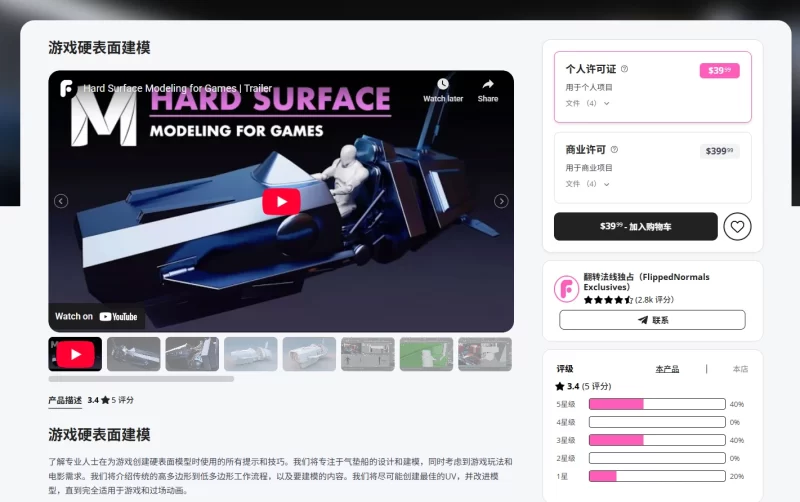 Flipped Normals - 游戏硬表面建模-Flipped Normals - Hard Surface Modeling for Games-虚幻之初