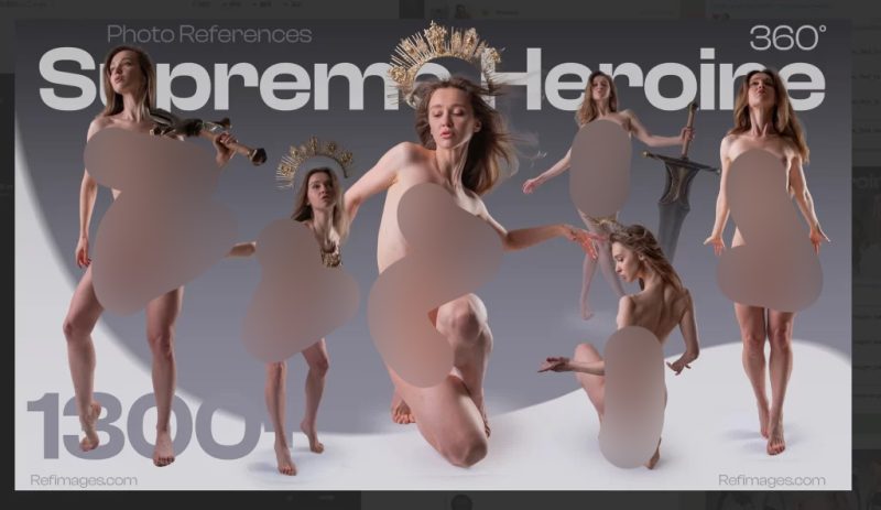 至尊女英雄 1300+ 通用姿势 | 参考图片Supreme Heroine 1300+ Universal Poses | Reference Images-虚幻之初