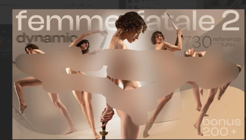 “致命女人”2 [动态姿势与解剖参考图片] 730″Femme Fatale” 2 [Dynamics Pose and Anatomy Reference Pictures] 730-虚幻之初
