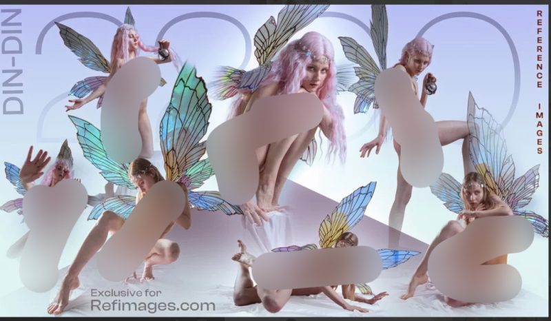 Din-Din 低语精灵姿势集 | 2200+ 参考图片Whispers of Din-Din – Fairy Poses Collection | 2200+ Reference Images-虚幻之初