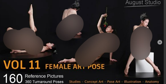 女性艺术姿势-第11卷-参考图片160 张照片-虚幻之初