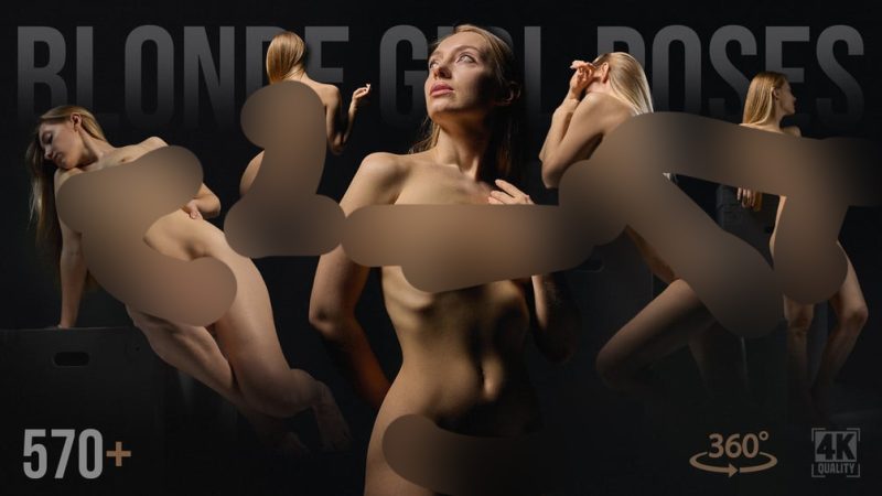 570+ 金发女孩的艺术与素描姿势570+ Art and Sketch Poses of Blonde Girls-虚幻之初