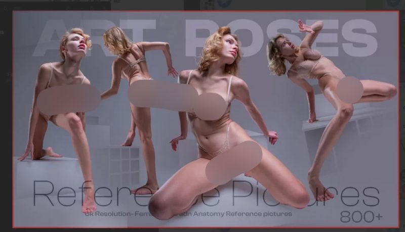 创意艺术女性姿势 800+Creative Art Female Poses 800+-虚幻之初