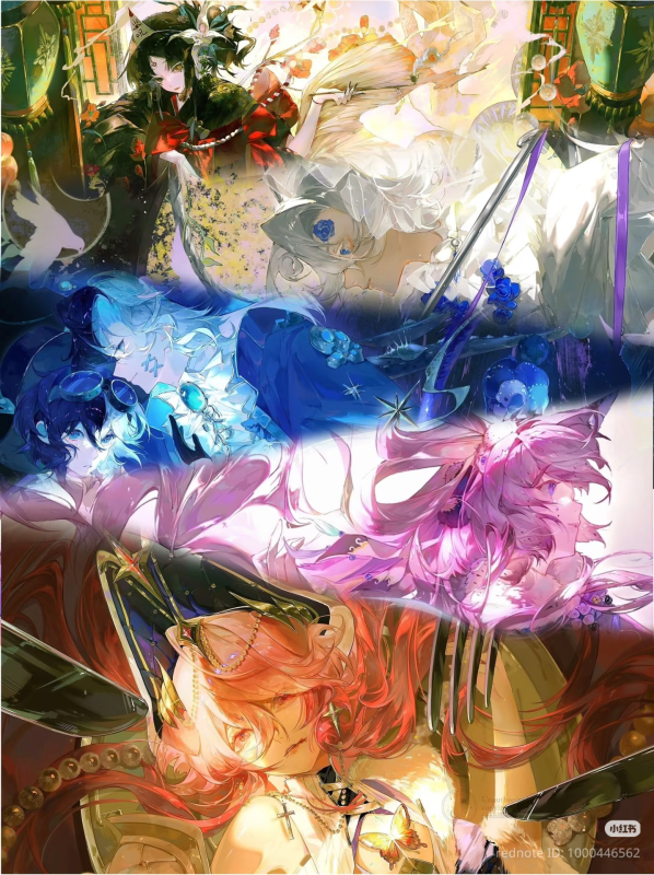 薄片小鹅氛围插画创作与插画技法色彩光影之旅第1期2025【画质高清有课件笔刷 艺术家：薄片小鹅-虚幻之初