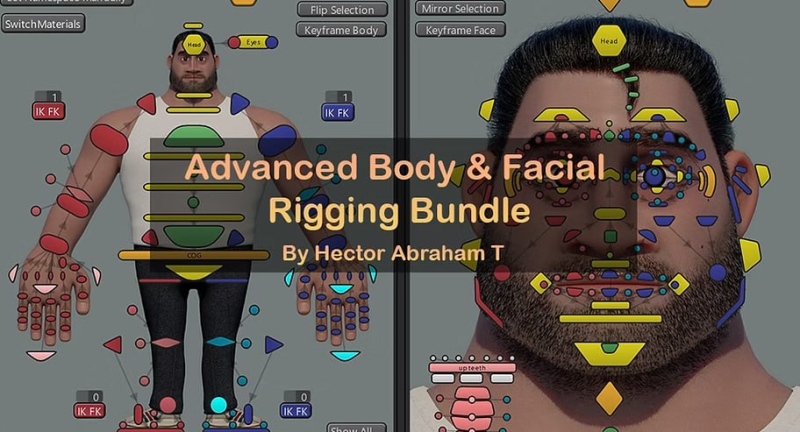 捆绑包-高级身体和面部绑定工作坊(2026)-Bundle - Advanced Body and Facial rigging workshops (2026)-虚幻之初