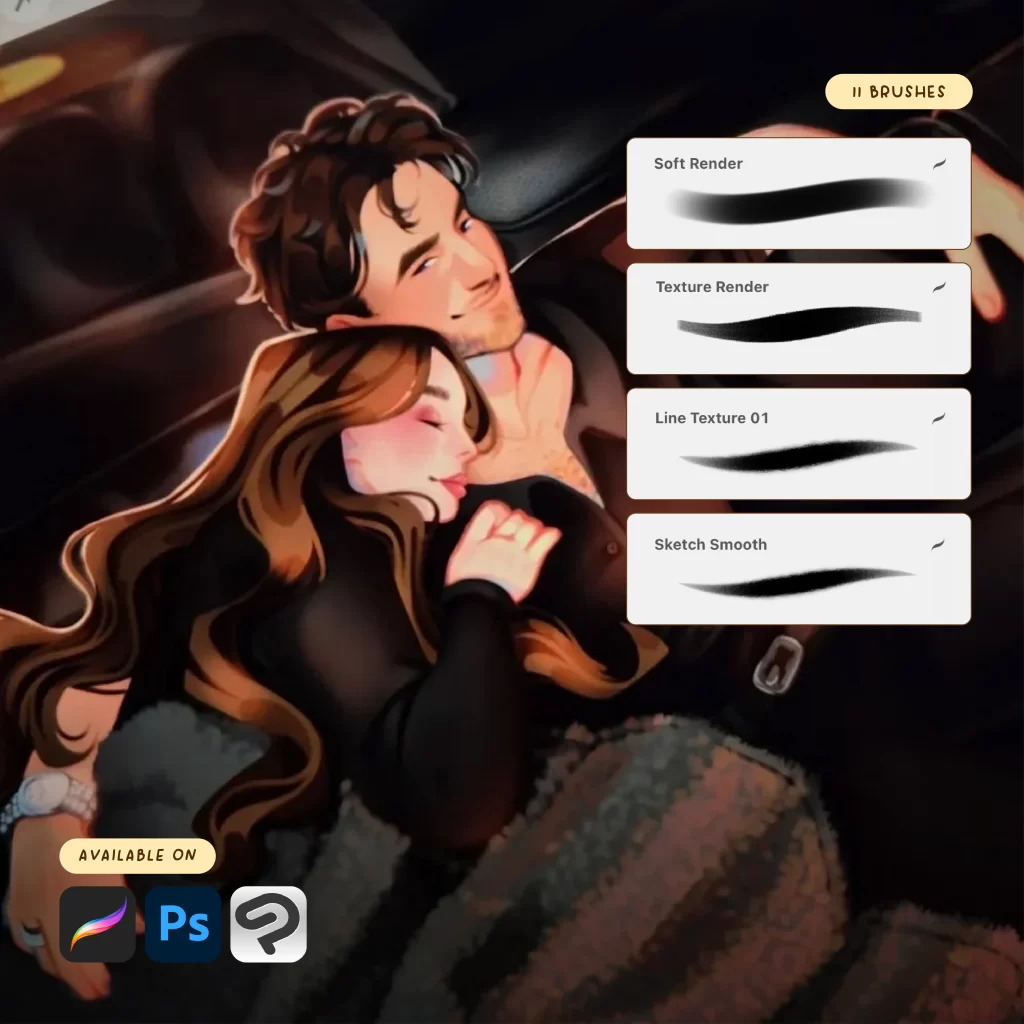 3-画笔：我的日常基础 |Procreate、Photostop 和 Clip Studio Paint-虚幻之初