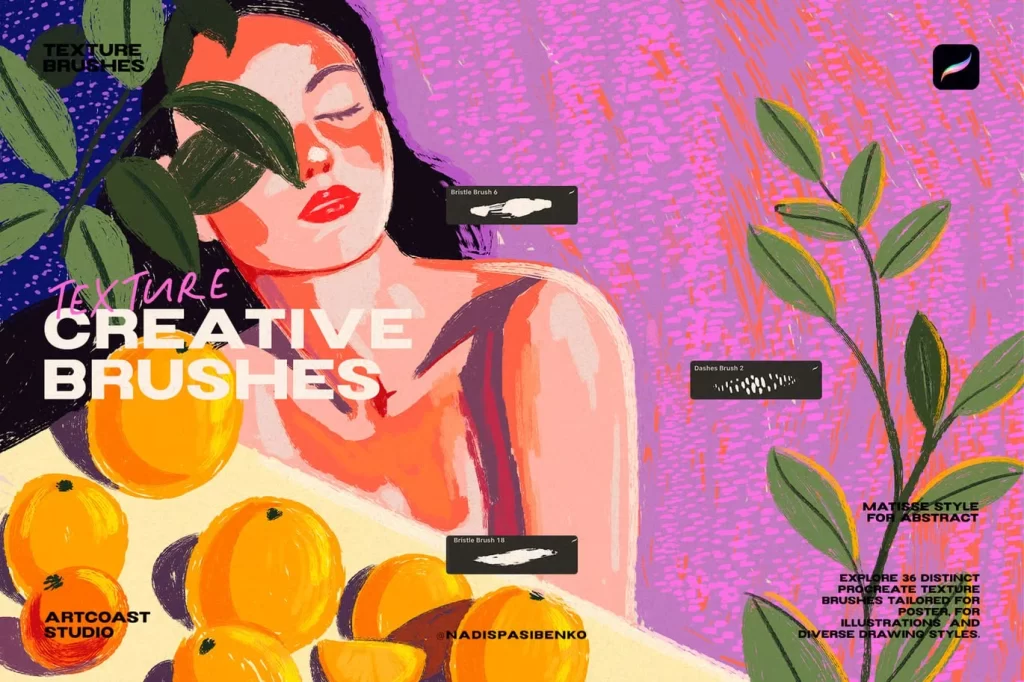 43-Procreate 创意纹理刷-虚幻之初