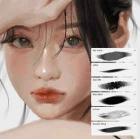 49-Procreate 深水点刷 6 种类-虚幻之初