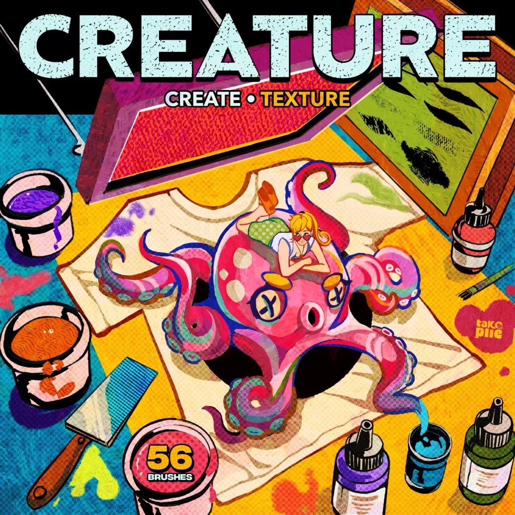 68-CREATURE：创建纹理收藏 - Procreate画笔-虚幻之初