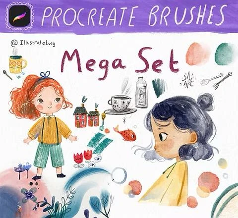 101-Procreate 专用超值套装（素描本 + 手工盒 + 绘画盒）——露西·弗莱明出品-虚幻之初