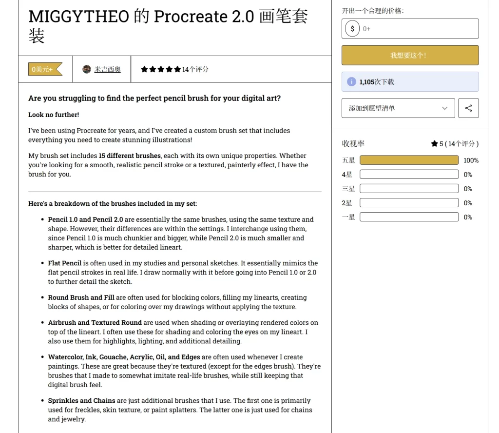 图片[2]-122-MIGGYTHEO 的 Procreate 2.0 画笔套装-虚幻之初