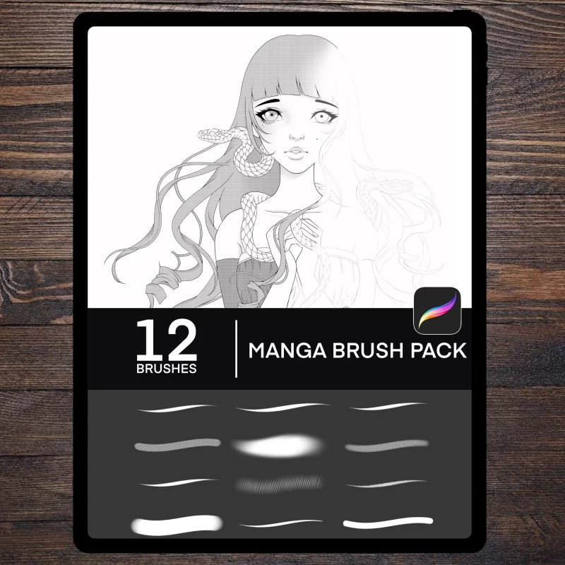 126-Procreate的12支漫画画笔-虚幻之初