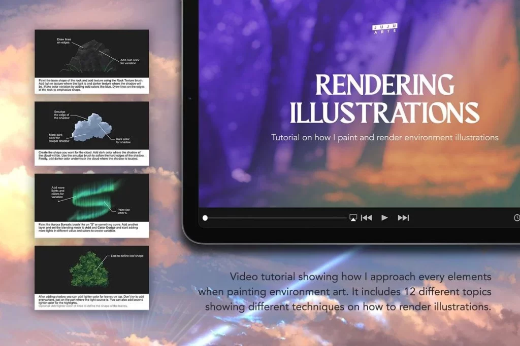 图片[2]-134-画笔：Environment Pro 画笔、Juju Arts 出品的 115 款专业画笔-Procreate-虚幻之初