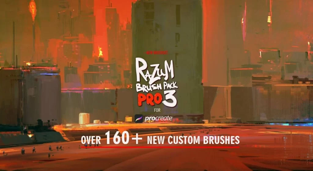157-「Procreate Razum PRO 3 画笔套装——160+款全新自定义笔刷」-虚幻之初