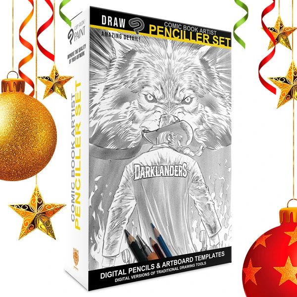 184-漫画艺术家：Clip Studio Paint 的铅笔套装——画笔及更多！圣诞促销！-虚幻之初