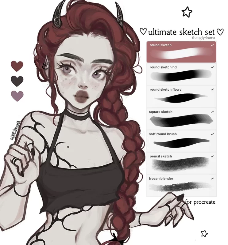 197-终极草图套装（适用于Procreate）-虚幻之初