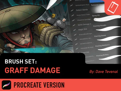 212-Procreate画笔设计用于数字格式复制气雾和涂鸦艺术技巧-虚幻之初