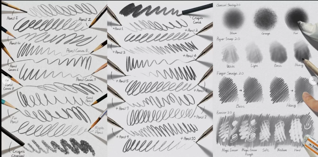 图片[2]-240-COFE终极铅笔包 |合集 2.0 |Procreate、Photoshop、Clip Studio-虚幻之初