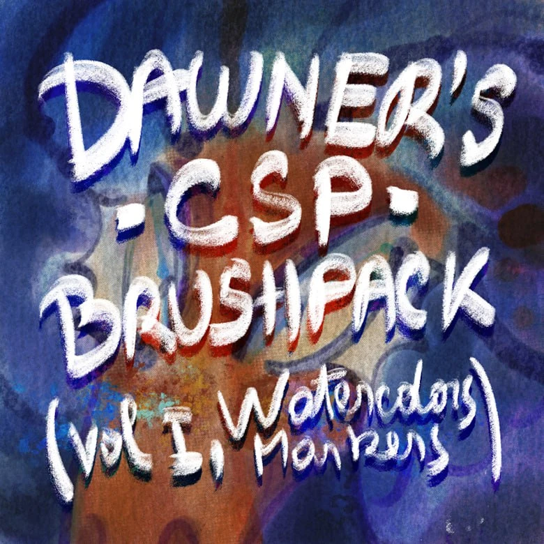 242-Dawner的CSP画笔包 第一卷 - 水彩、马克笔+1种纸质-虚幻之初