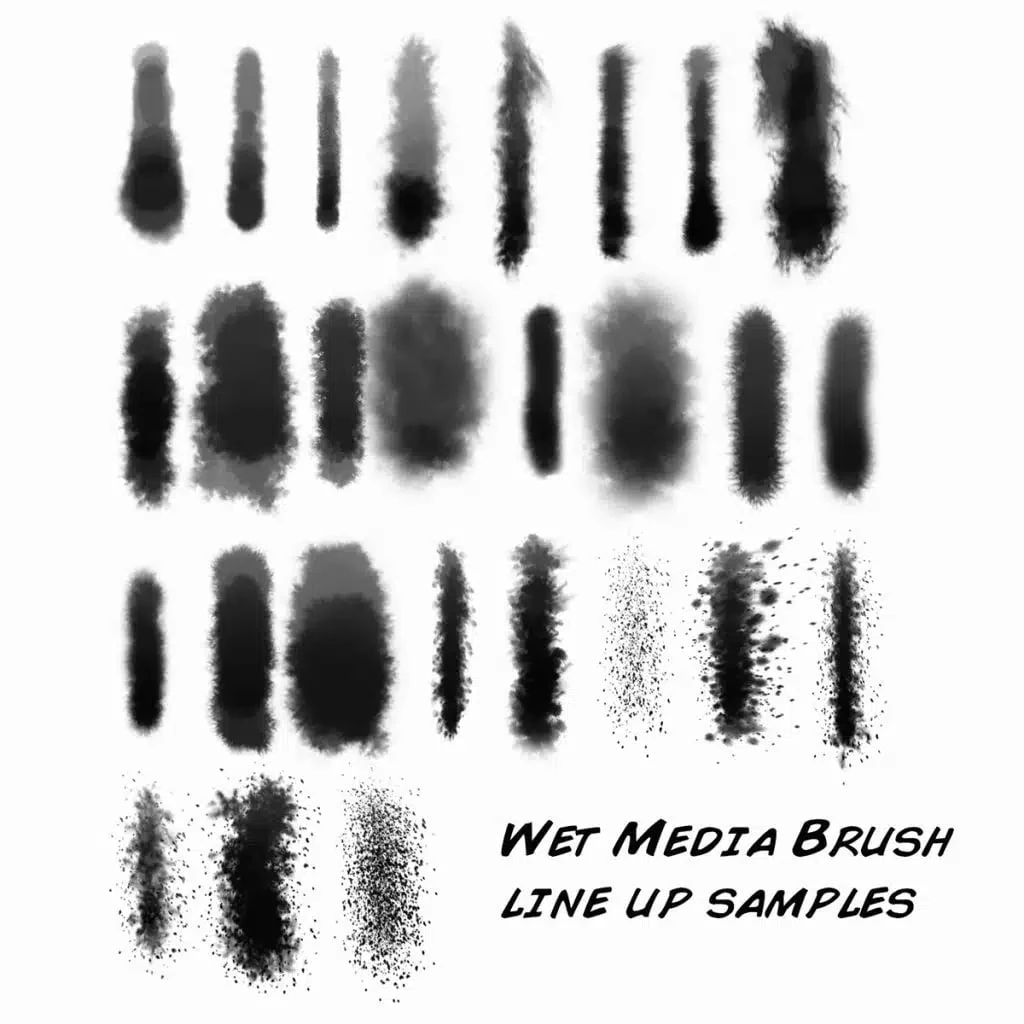 254-湿媒介笔刷示例（Wet Media Brush）-虚幻之初