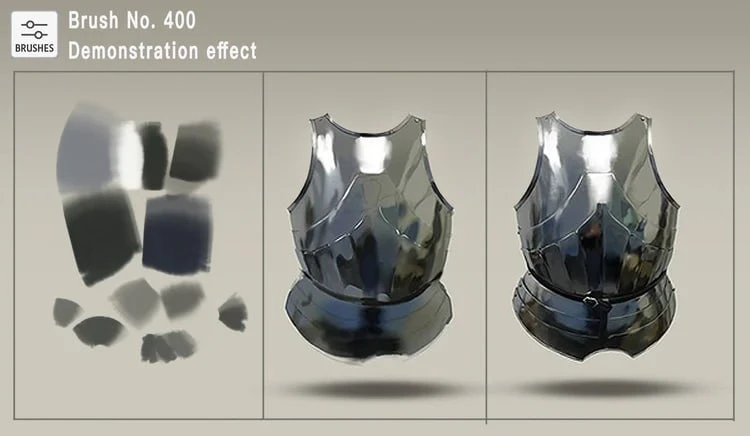 图片[2]-316-高效的Photoshop画笔 这套画笔集包含300余支画笔。它们是我为满足工作需求而创作的，经过精心挑选、逐步开发和长期积累而成。我为每支画笔都编了号，方便您在工作时快速找到所需。 这套画笔可用于绘制几乎任何纹理——山脉、岩石、树木、云朵、水面、人物、发型、衣褶、金属，以及绘画中许多常见元素。使用这些画笔，您能快速勾勒出基本形状，让创作过程更加顺畅。-虚幻之初
