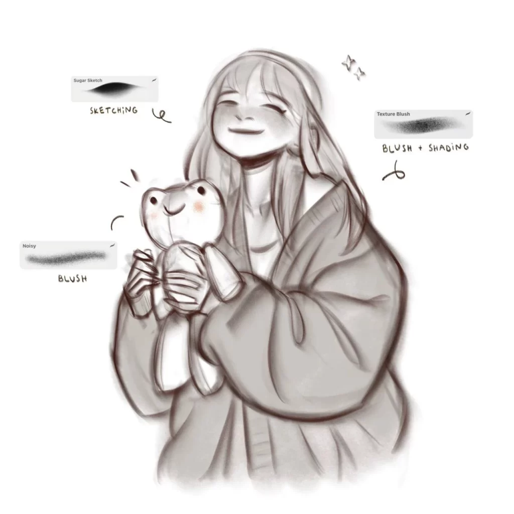 图片[4]-330-这是 Cosmic Cookie Brush Pack — 一组适用于 Procreate 的数字绘画笔刷套装。-虚幻之初