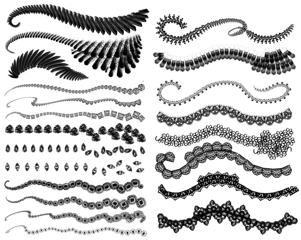 图片[2]-356-Svetlana Tigai 的 68 套服装装饰画笔 #photoshop #procreate #画笔-虚幻之初