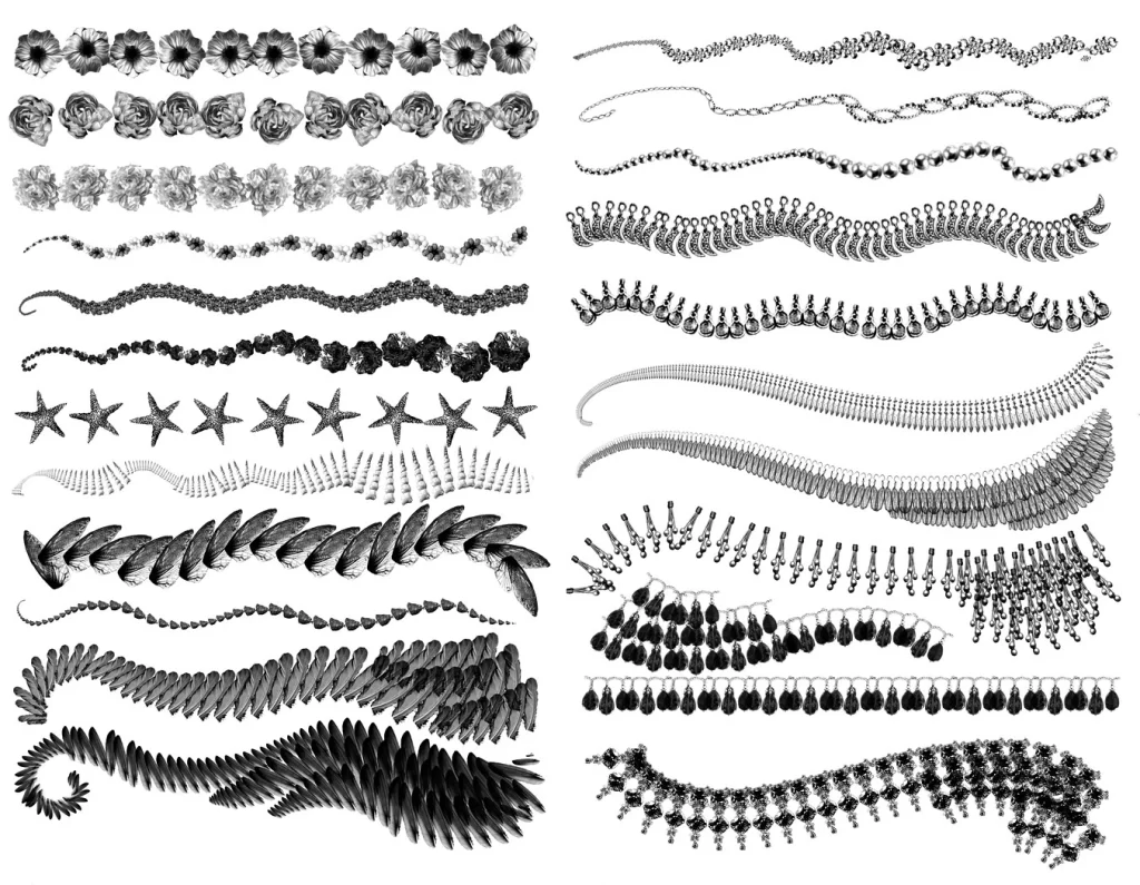 图片[3]-356-Svetlana Tigai 的 68 套服装装饰画笔 #photoshop #procreate #画笔-虚幻之初