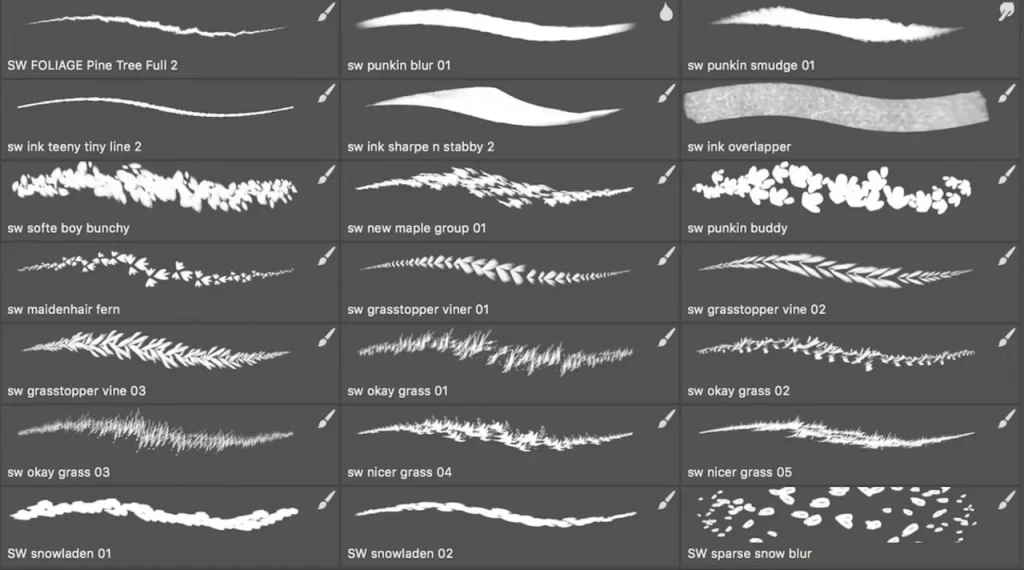 358-Syd Weiler 的自然套装（2019年12月） Photoshop .abr 文件-虚幻之初