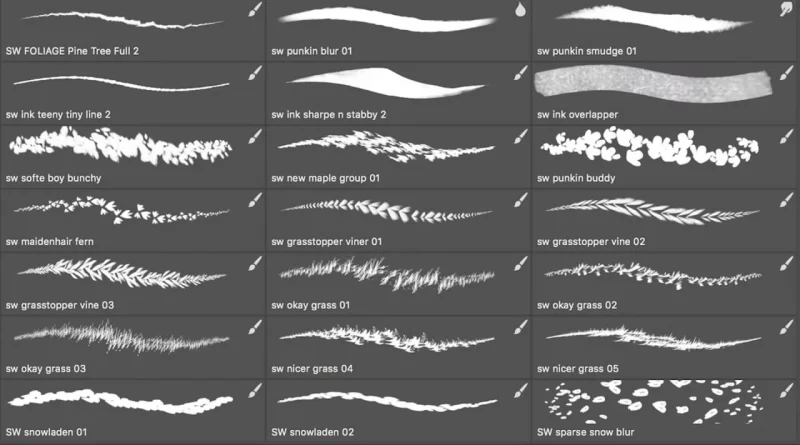 358-Syd Weiler 的自然套装（2019年12月） Photoshop .abr 文件-虚幻之初