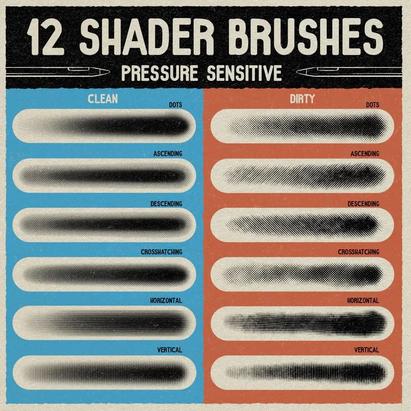 图片[4]-362-LP 半色调画笔（v 1.1版）（更新版视频教程 + 半色调纸张）-虚幻之初